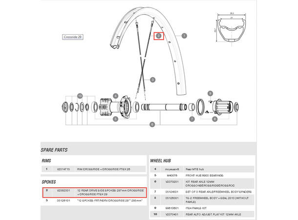 Mavic Eke Kit 12 MTB 297mm V2382301